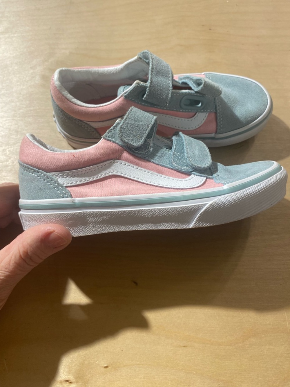Vans Kids Two-Tone Pink and Light Blue Sneakers 13.0 (Box 1) - Picture 5 of 12
